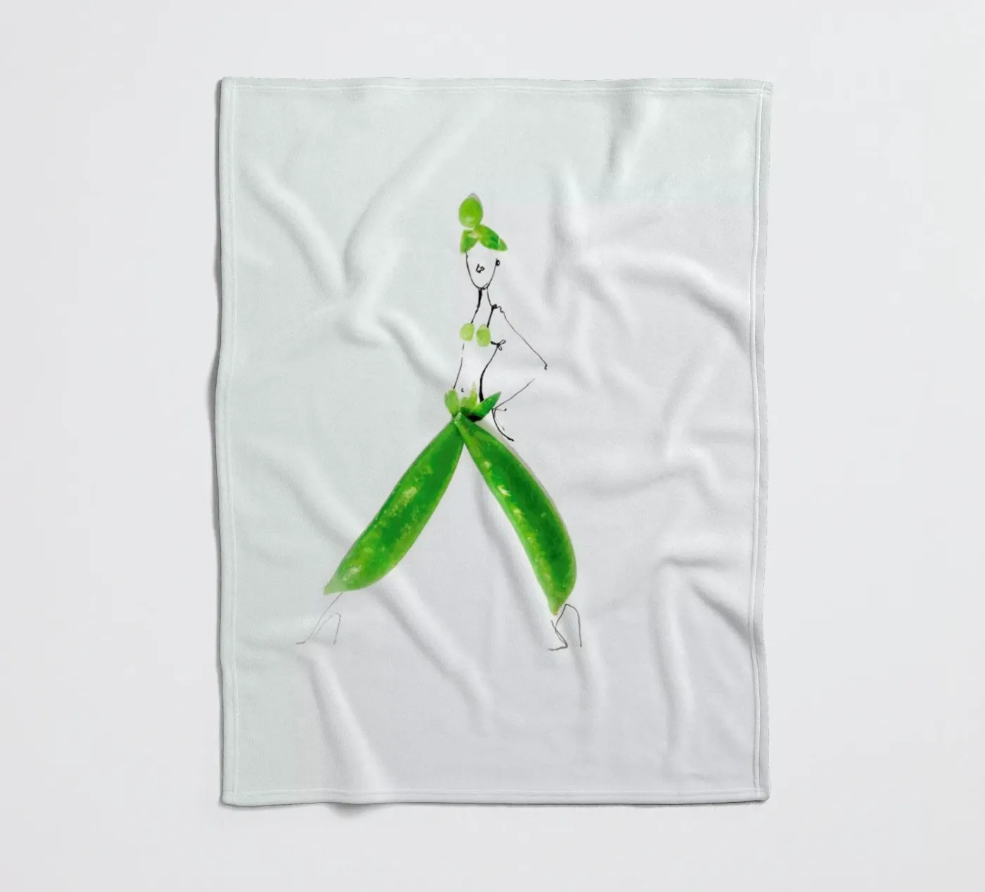 Peas Fleecedecke von Gretchen Roehrs