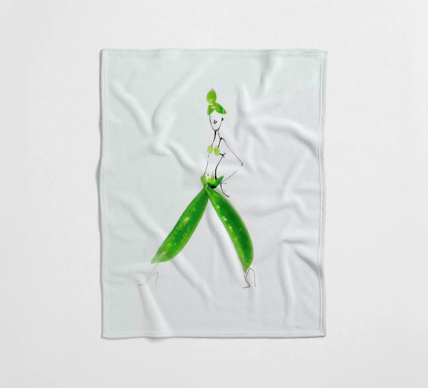 Peas Fleecedecke von Gretchen Roehrs