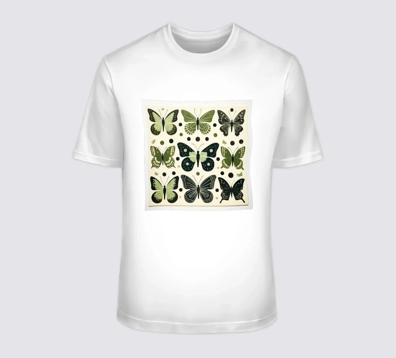 Farfalla verde 4 t-shirt da Minimal Animal Art