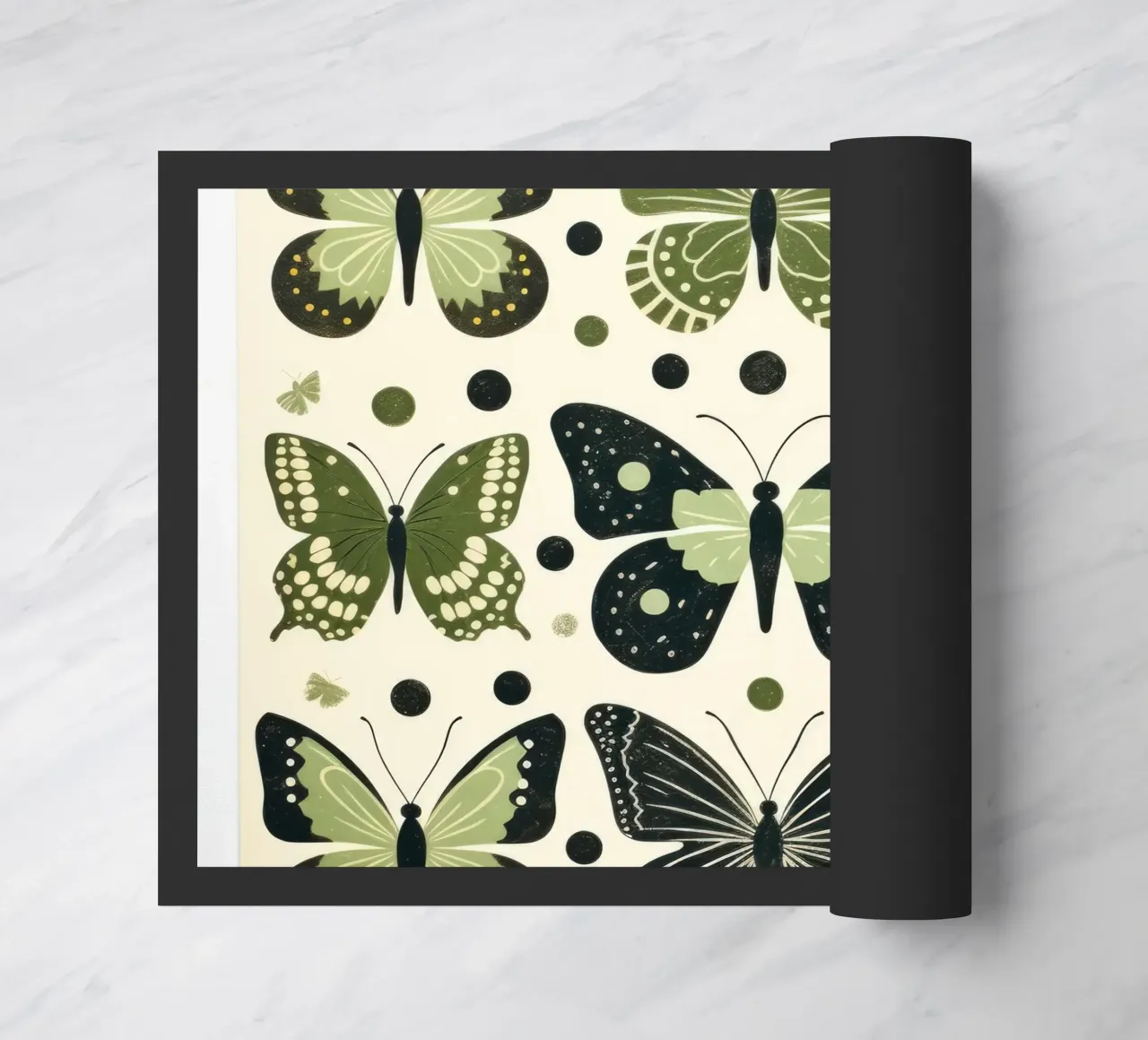 Farfalla verde 4 zerbino da Minimal Animal Art