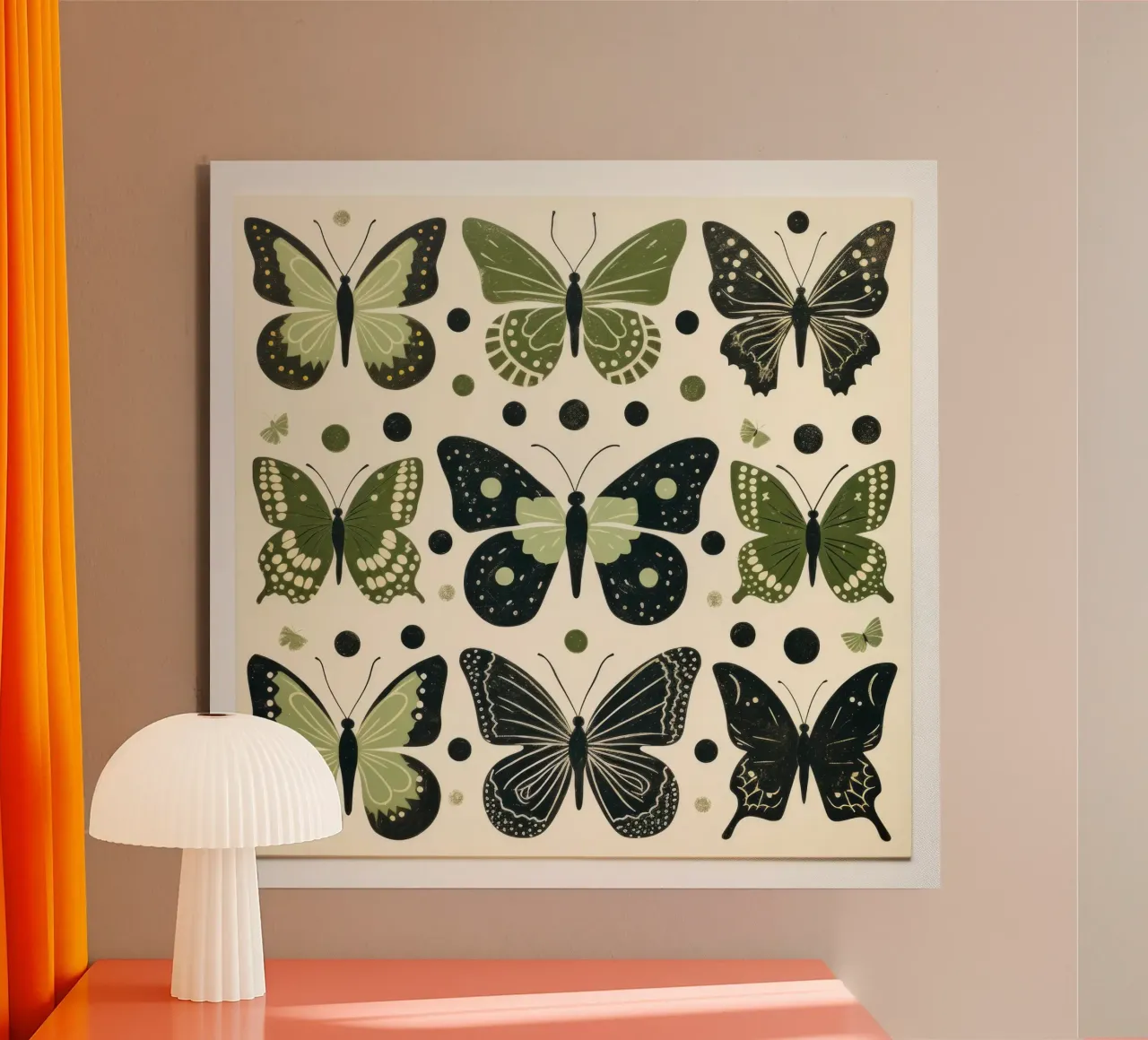 Farfalla verde 4 alluminio dibond da Minimal Animal Art