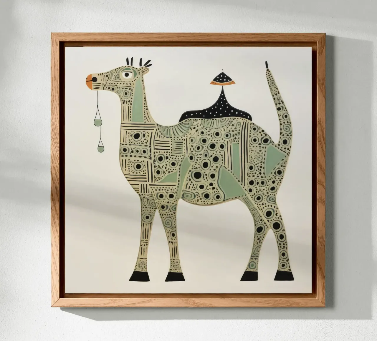 Green Camel 1 alu-dibond by Minimal Animal Art