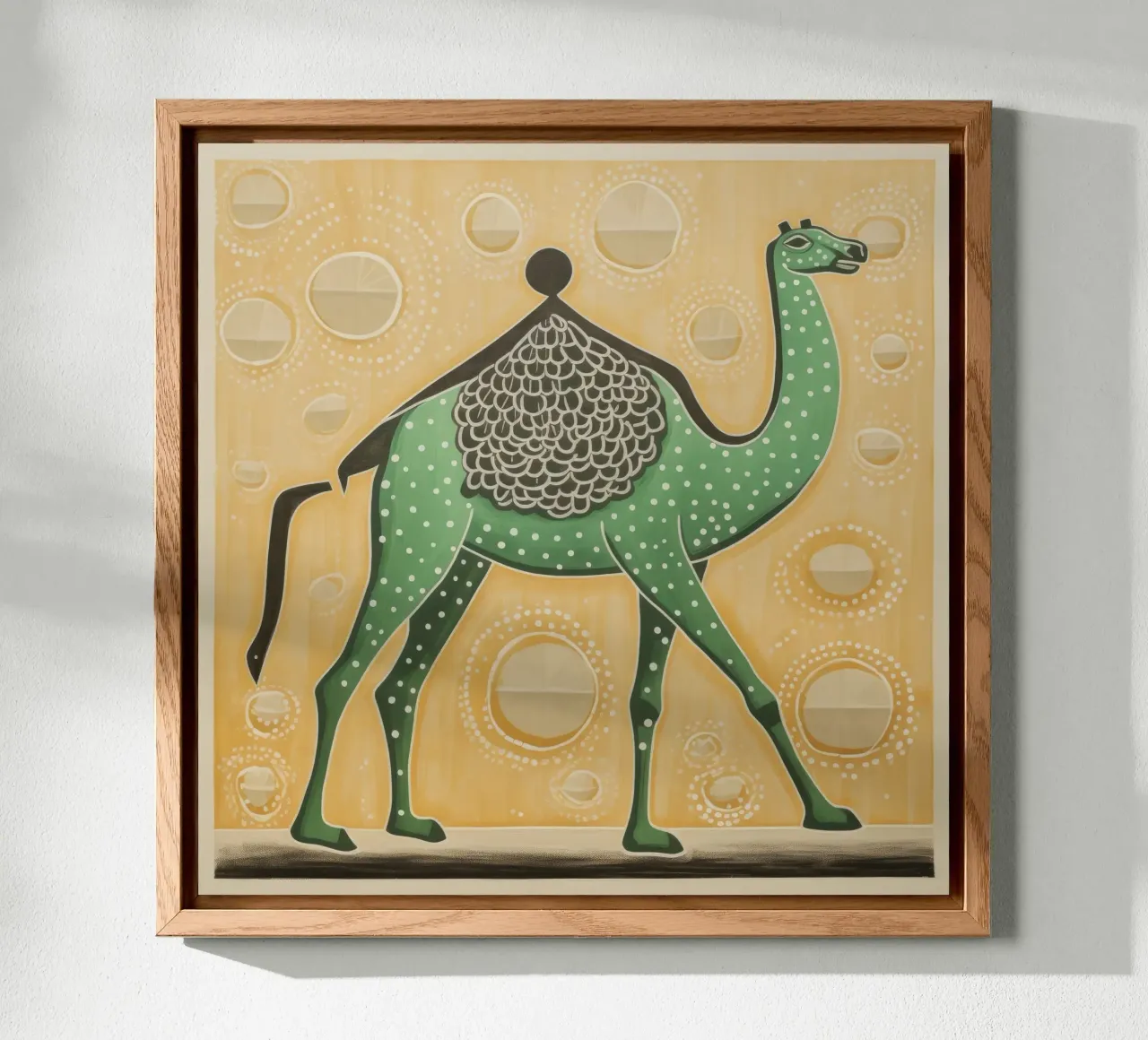 Green Camel 3 forex plate by Minimal Animal Art