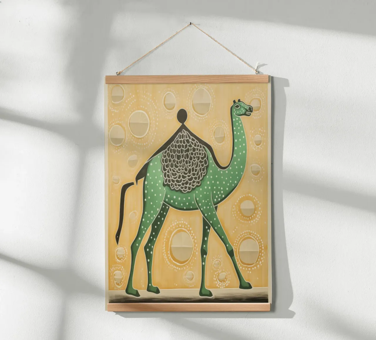 Green Camel 3 hahnemühle by Minimal Animal Art