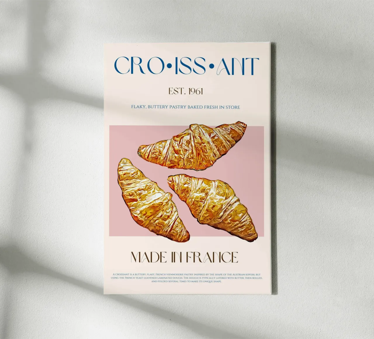 Croissant print canvas van KOKRPrints