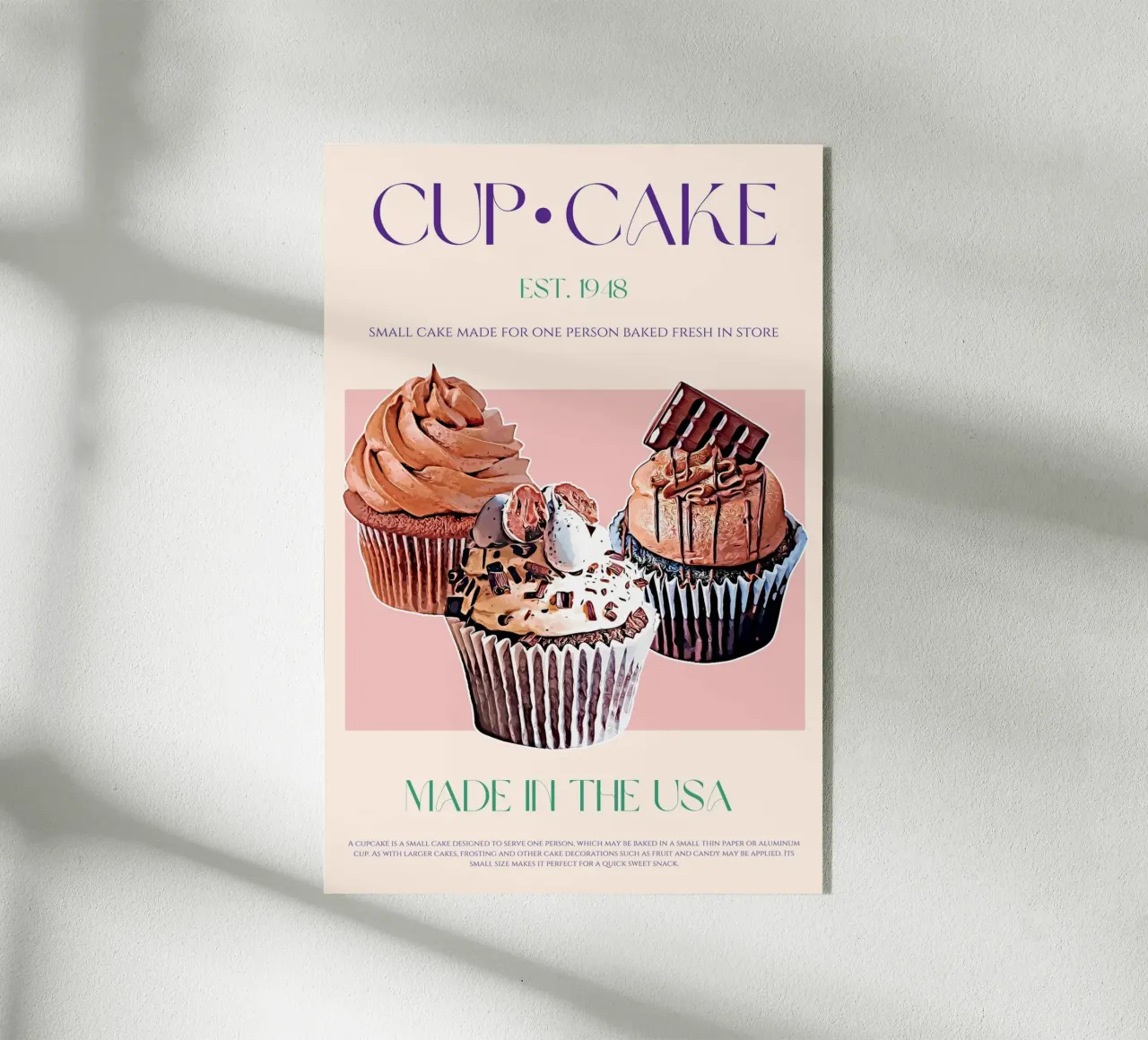 Cupcake Print metacrilato de KOKRPrints