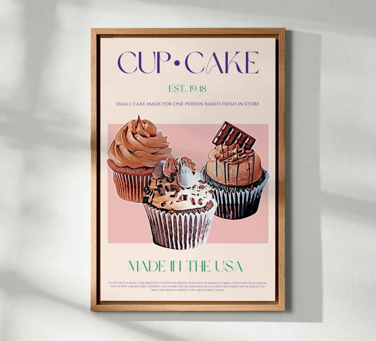 Cupcake Print aluminio dibond de KOKRPrints