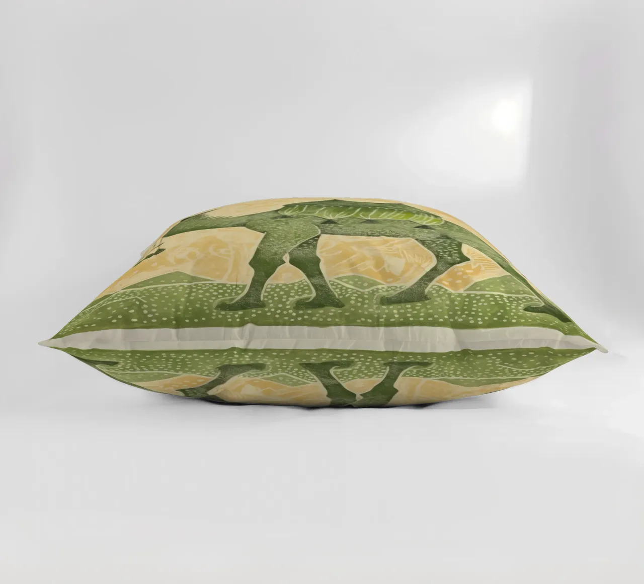 Cammello verde 4 cuscino da Minimal Animal Art