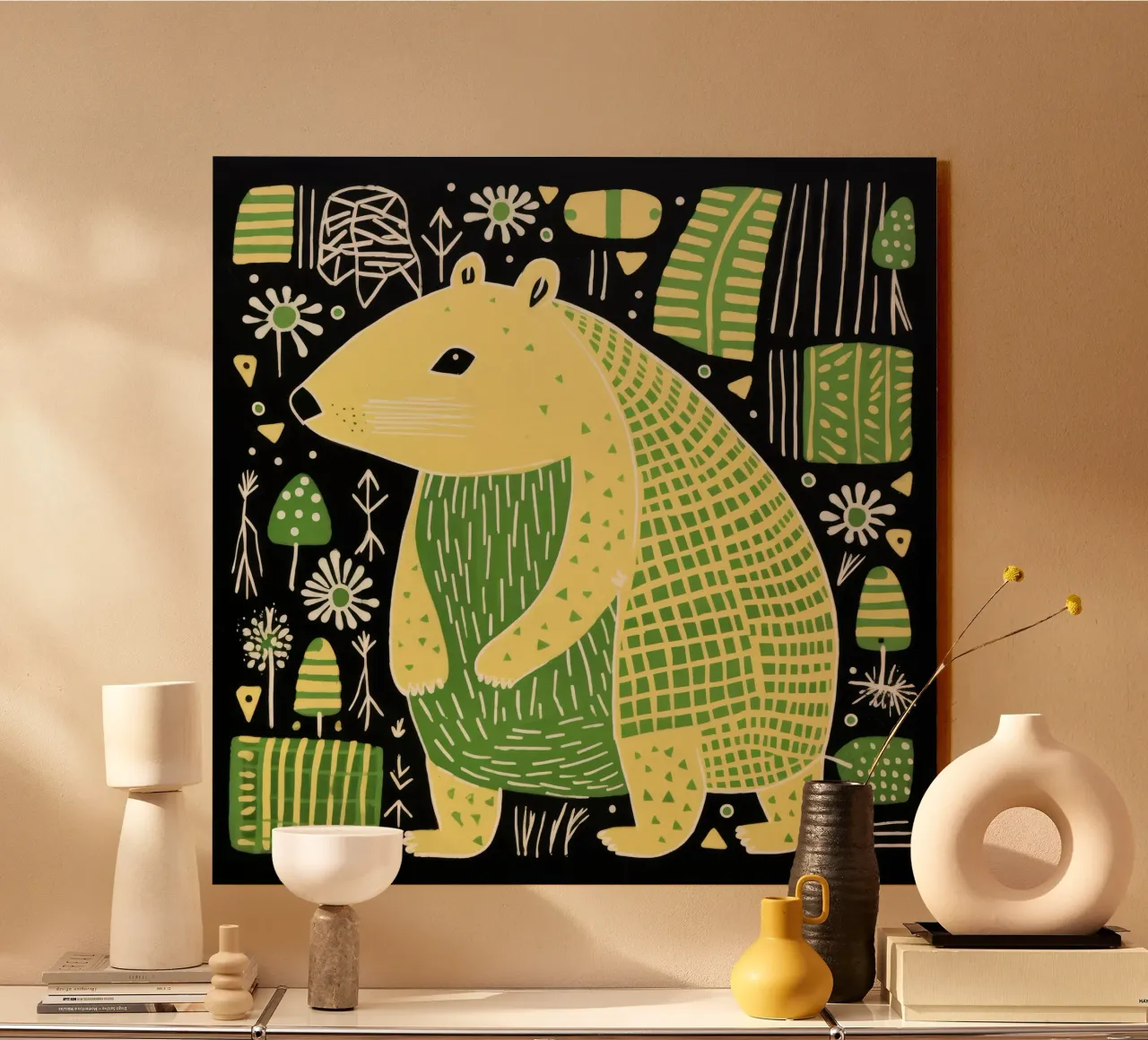 Capibara verde plexiglass da Minimal Animal Art