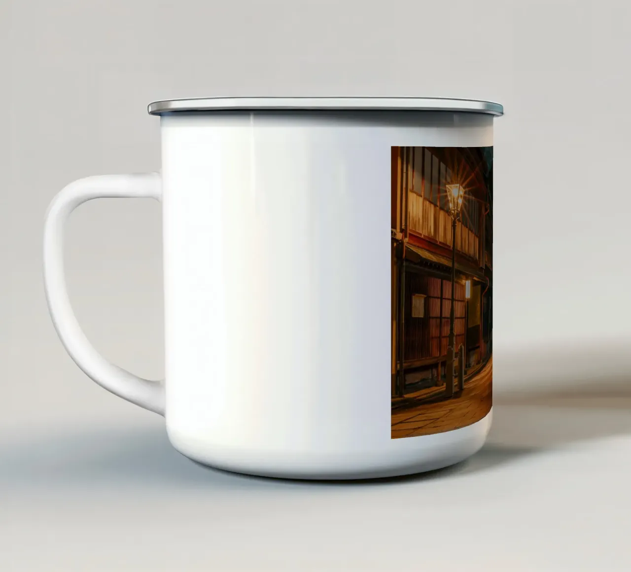 Kanazawa di notte, Giappone tazza in smalto da Marcel Bisig