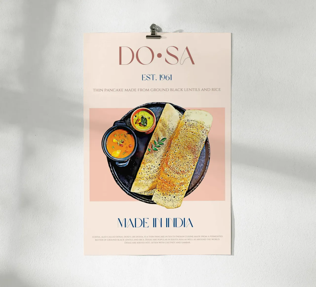 Dosa Print poster by KOKRPrints
