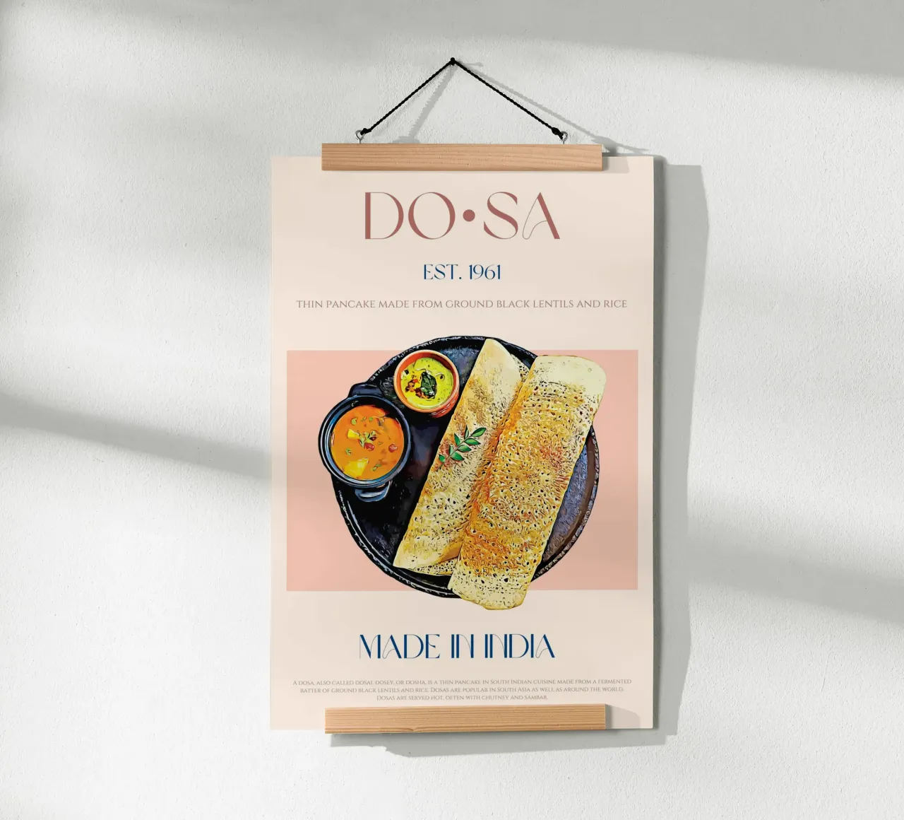 Dosa Print poster by KOKRPrints