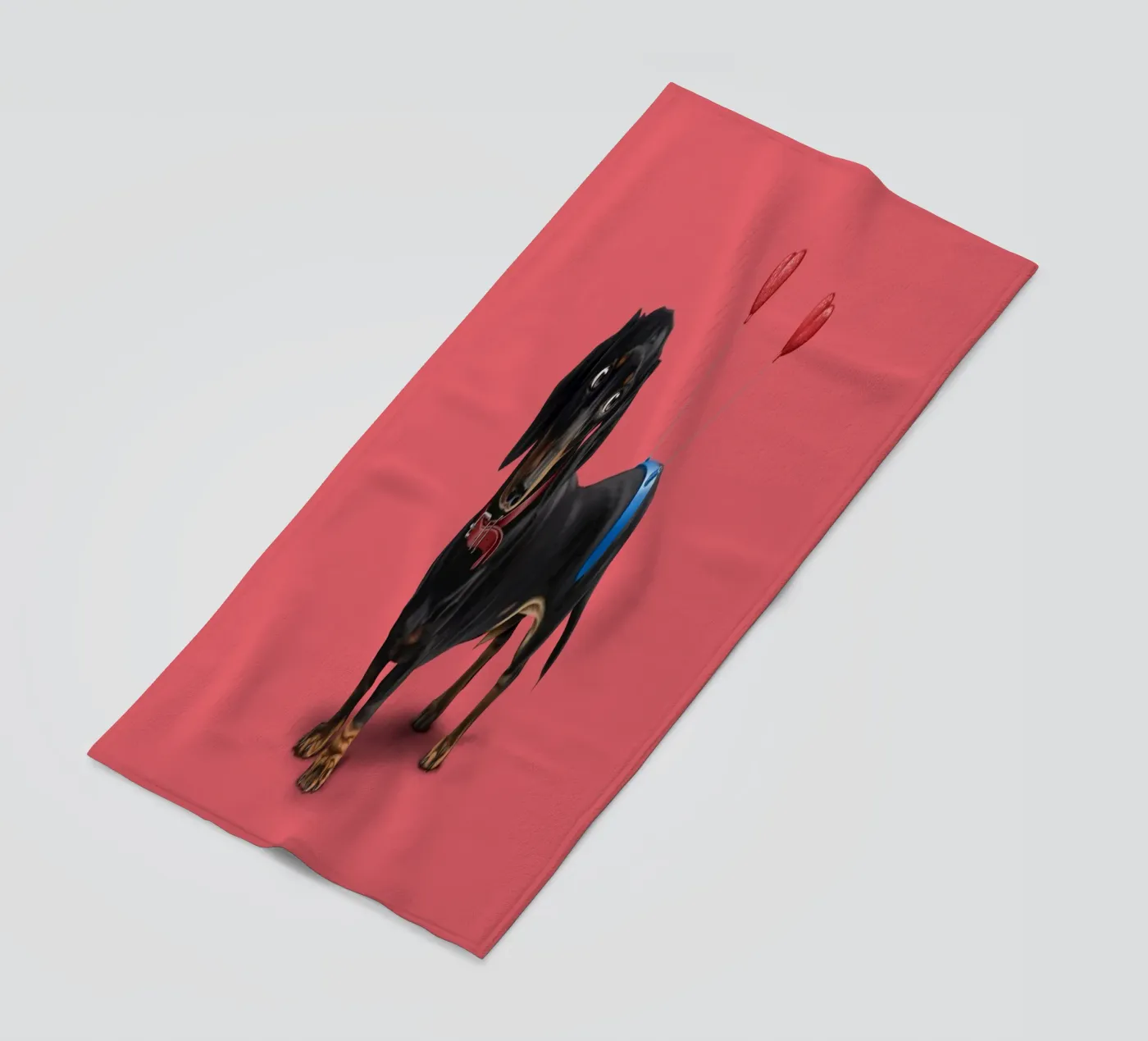 Butt (Colour) beach towel by Rob Art | Illustration