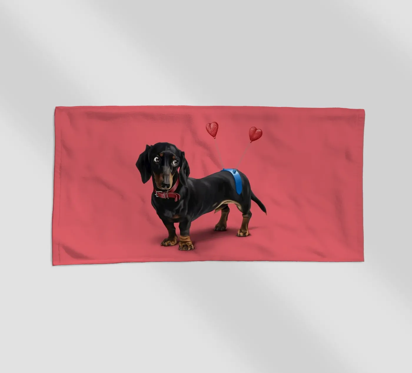 Butt (Colour) beach towel by Rob Art | Illustration