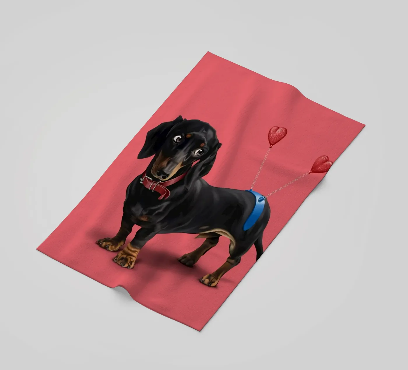 Butt (Colour) beach towel by Rob Art | Illustration