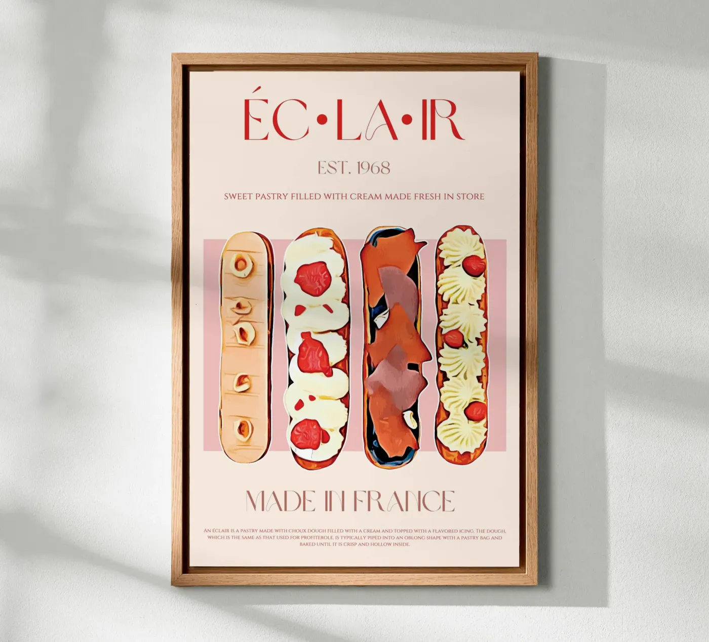 Eclair print canvas van KOKRPrints