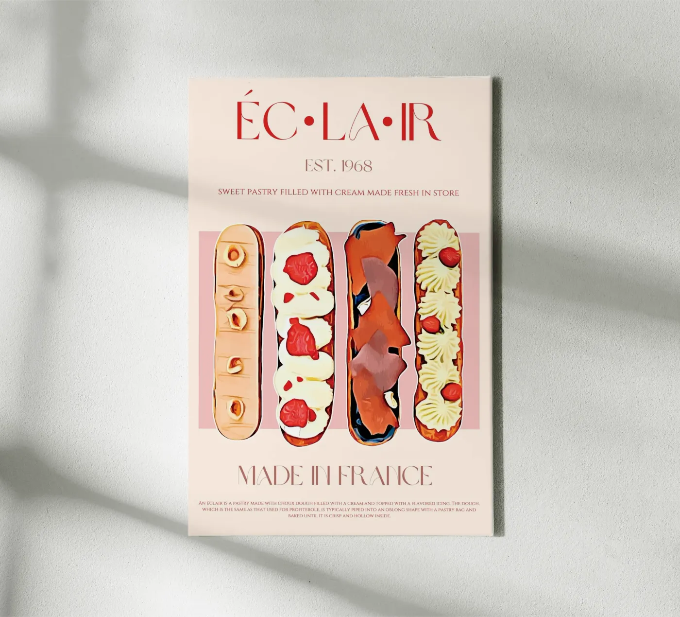 Eclair print canvas van KOKRPrints