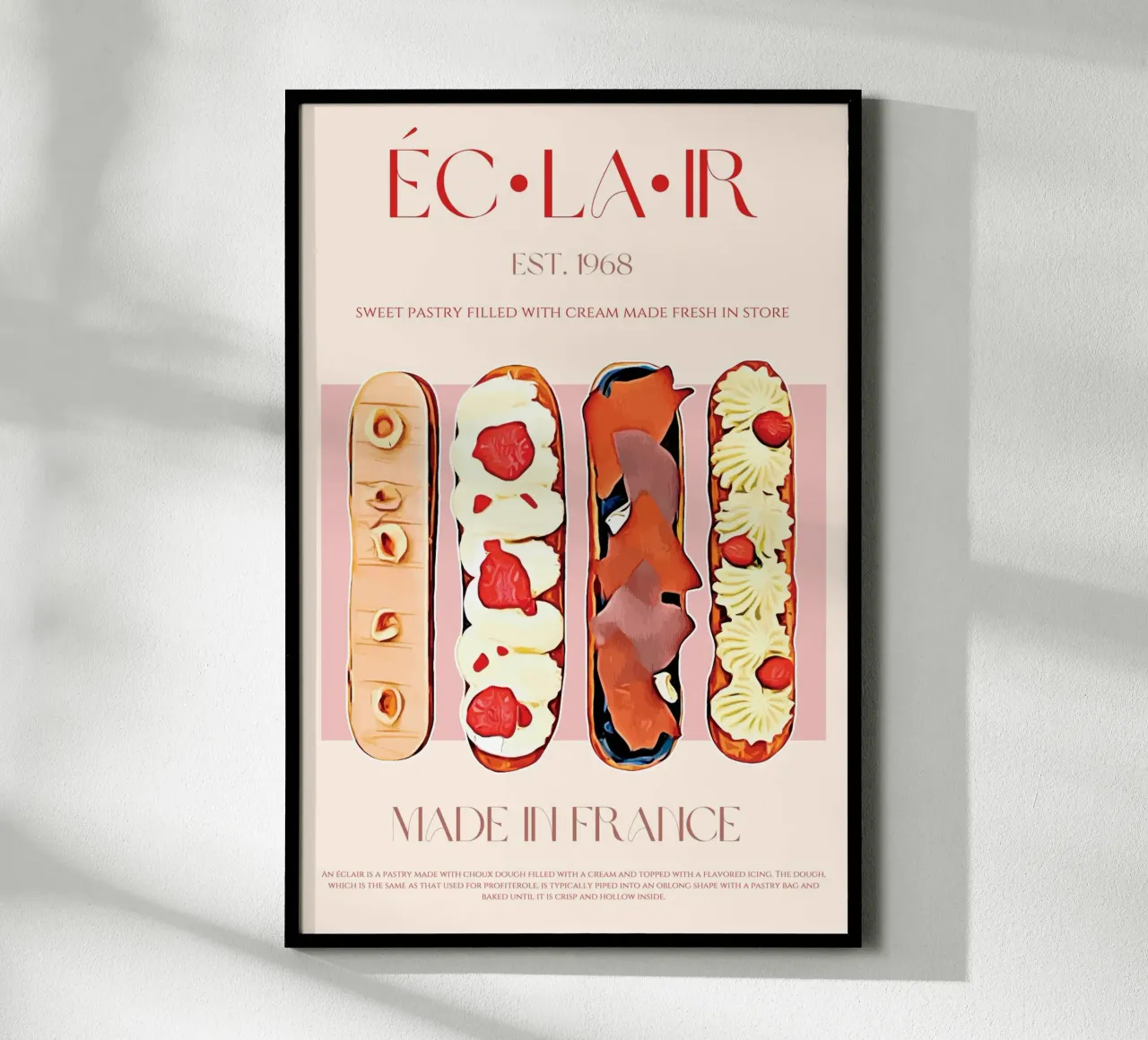 Eclair Print poster by KOKRPrints