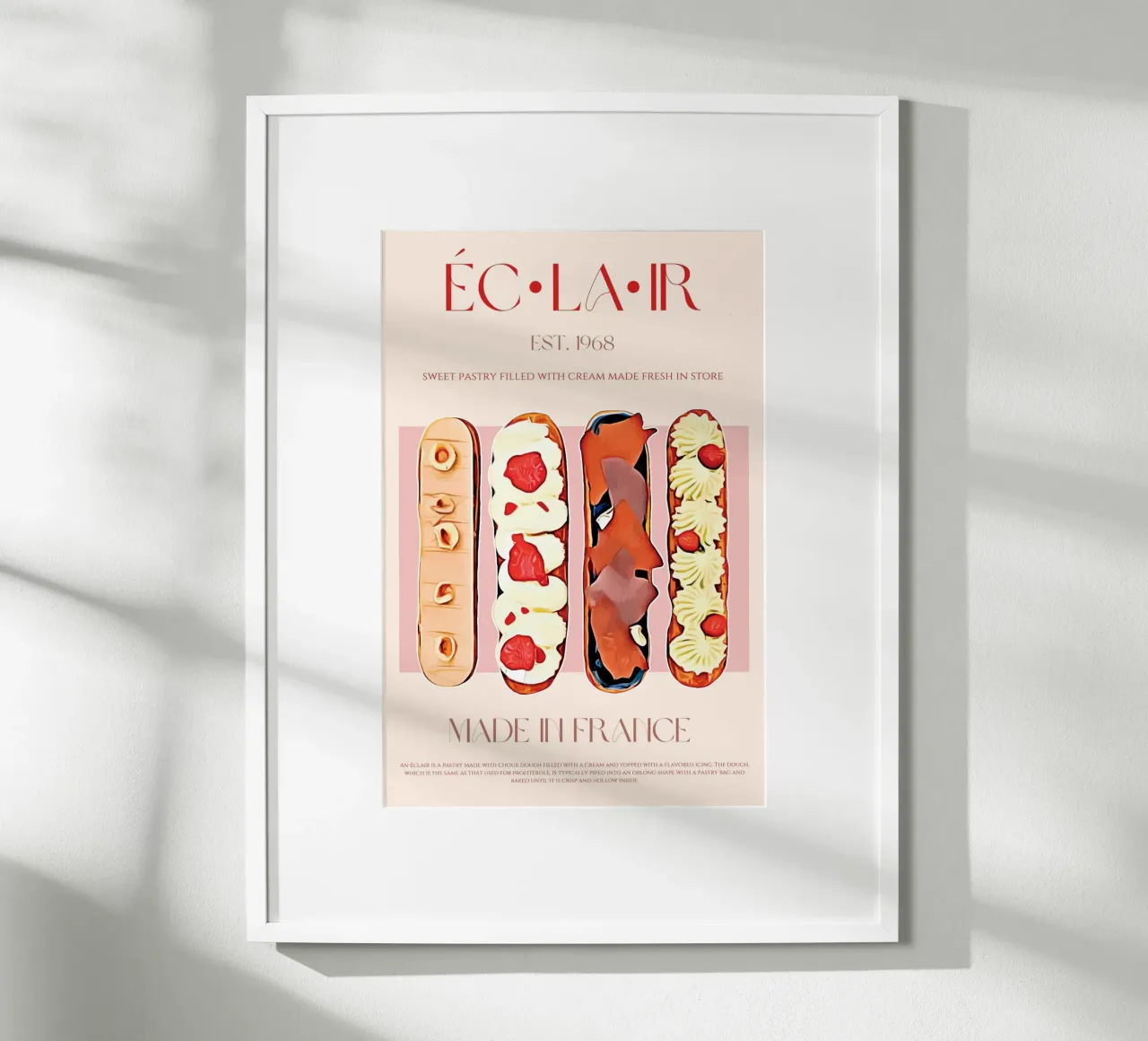 Eclair Print poster by KOKRPrints