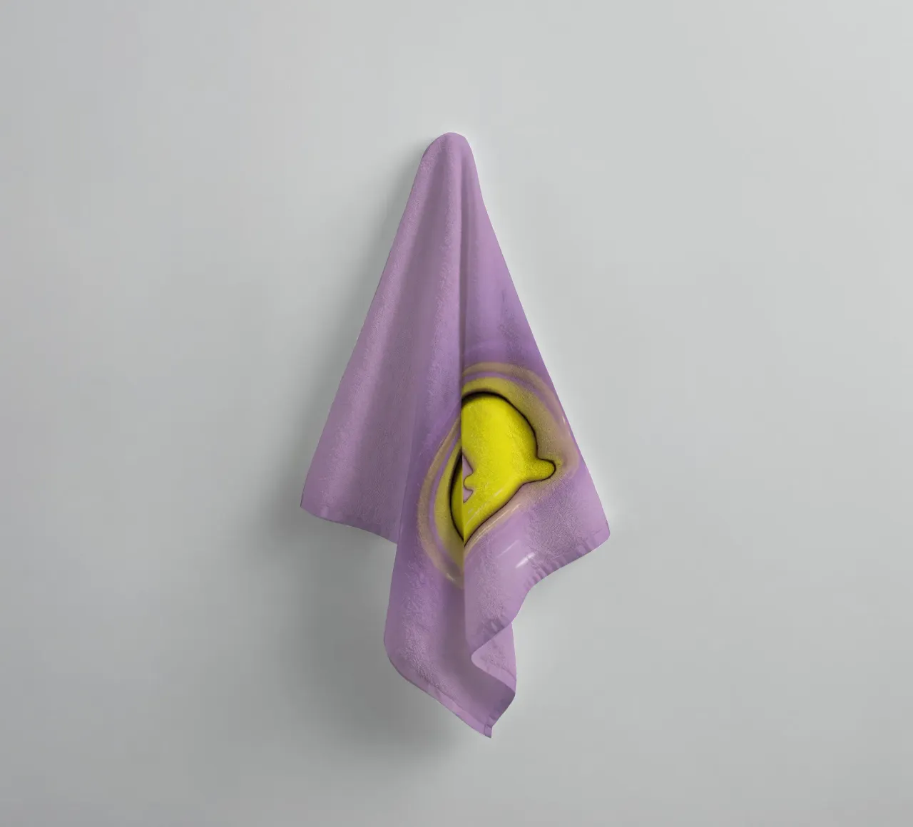 Bubblegum Inflate Initials Q Lila towel by Malou-Studio