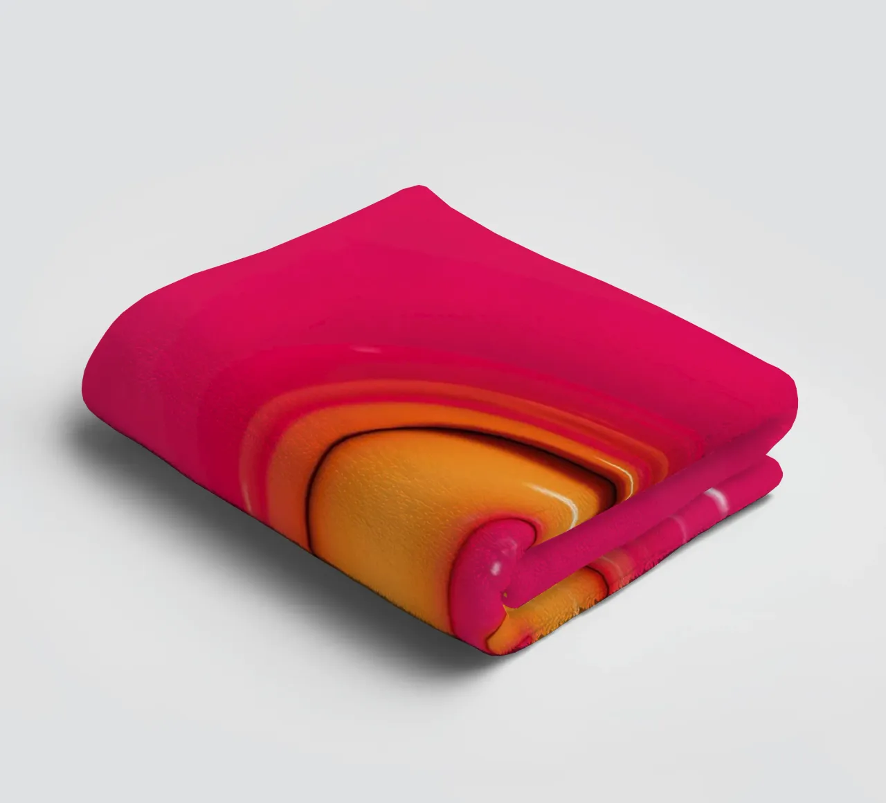 Bubblegum Inflate Initials Q Pink towel by Malou-Studio