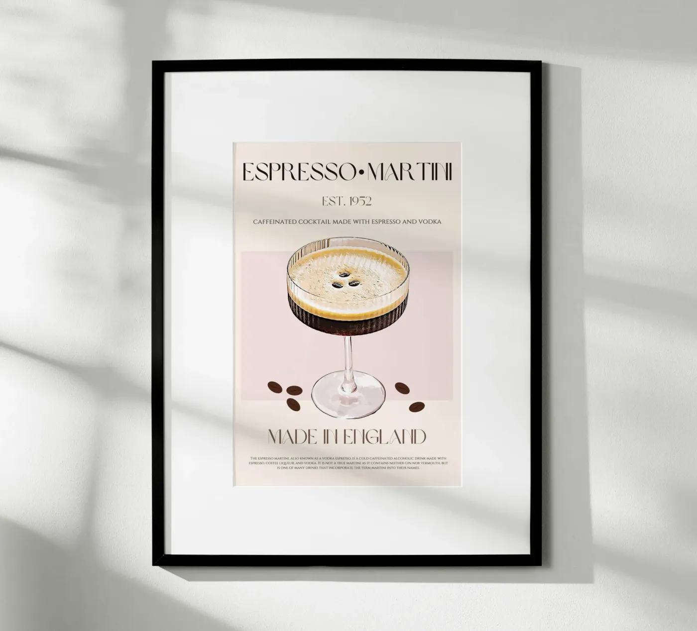 Cocktail Martini Espresso imprimé poster de KOKRPrints