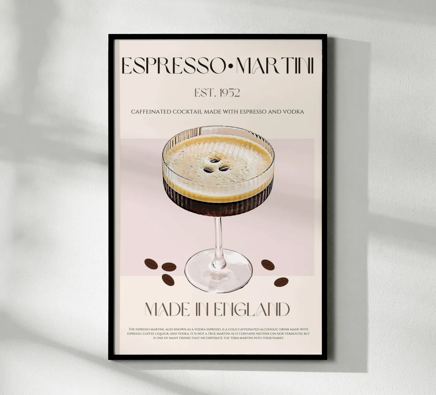 Cocktail Martini Espresso imprimé poster de KOKRPrints