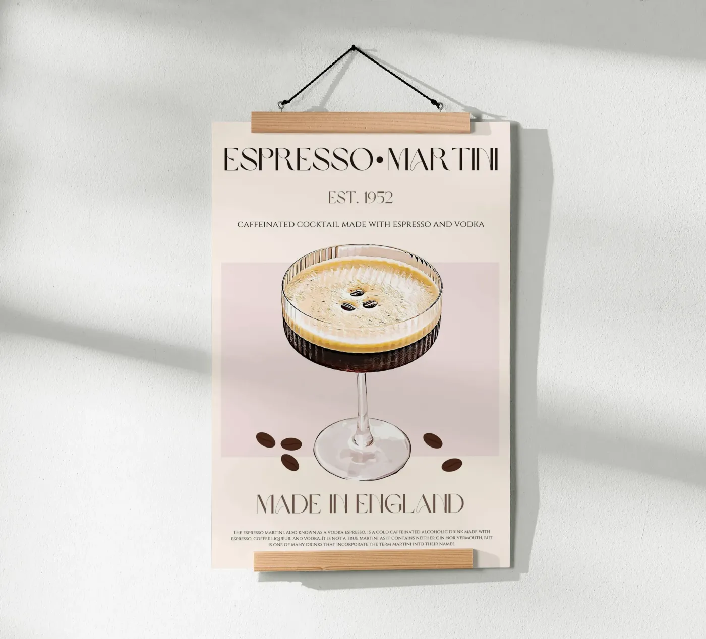 Cocktail Martini Espresso imprimé poster de KOKRPrints