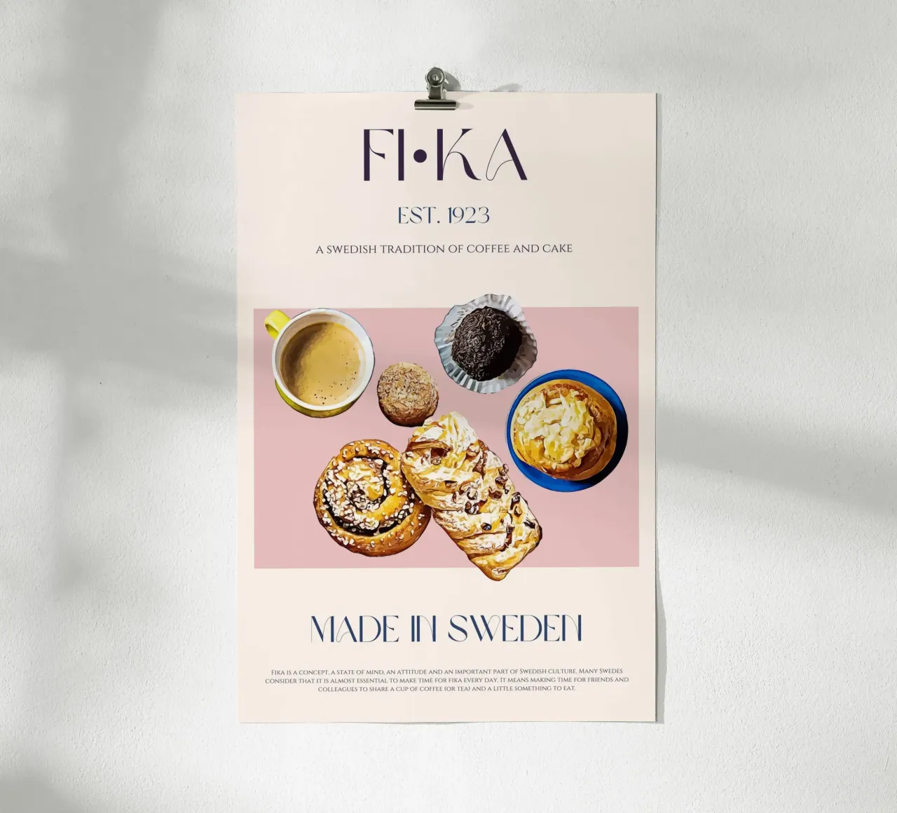 Fika Print poster by KOKRPrints