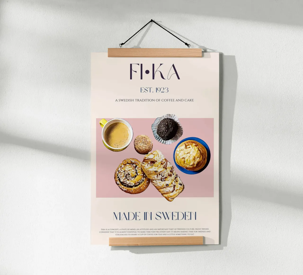 Fika Print poster by KOKRPrints