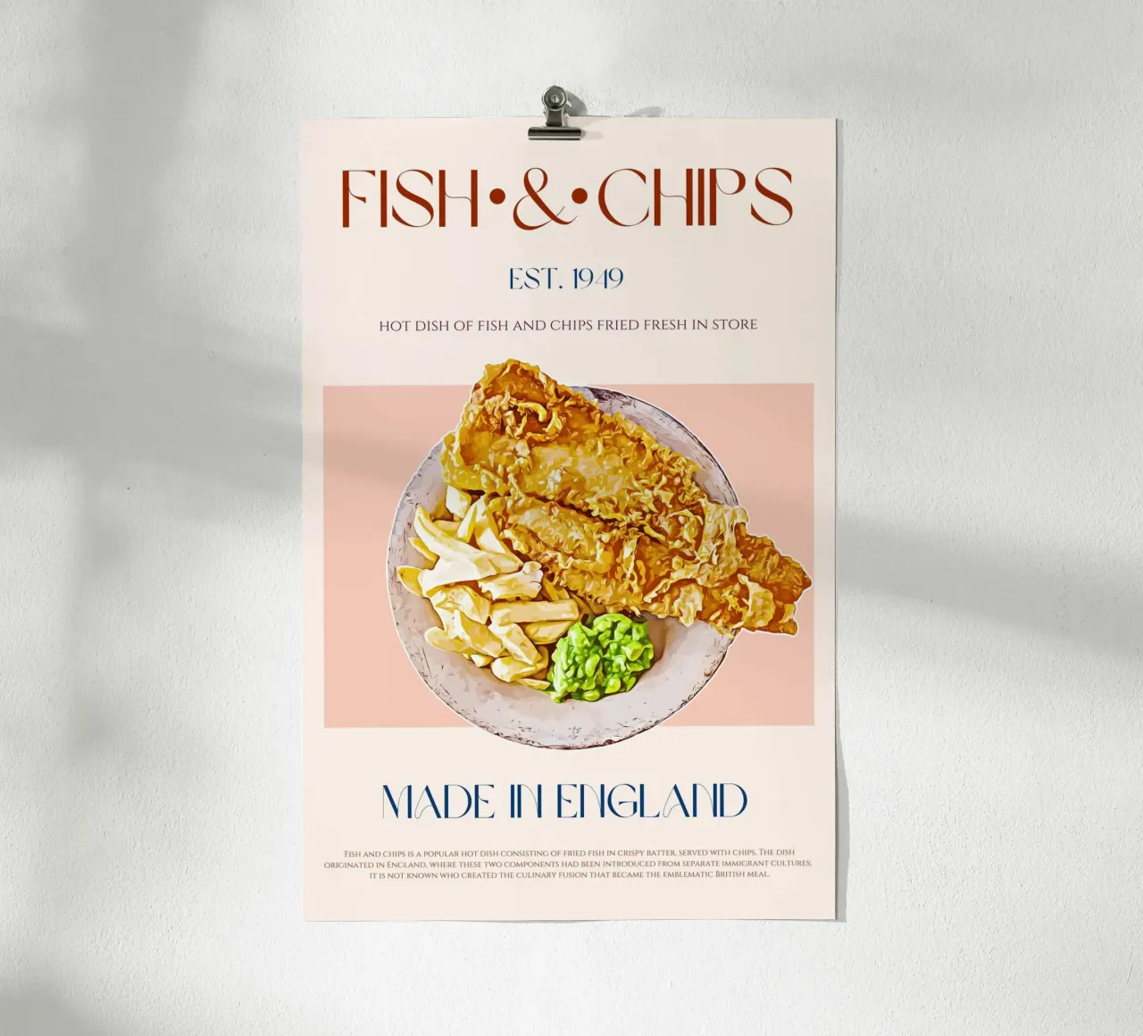 Fish & Chips Print hahnemühle by KOKRPrints