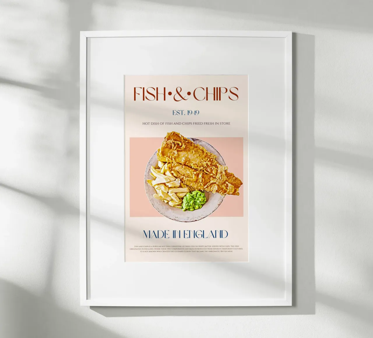 Fish & Chips Print hahnemühle by KOKRPrints