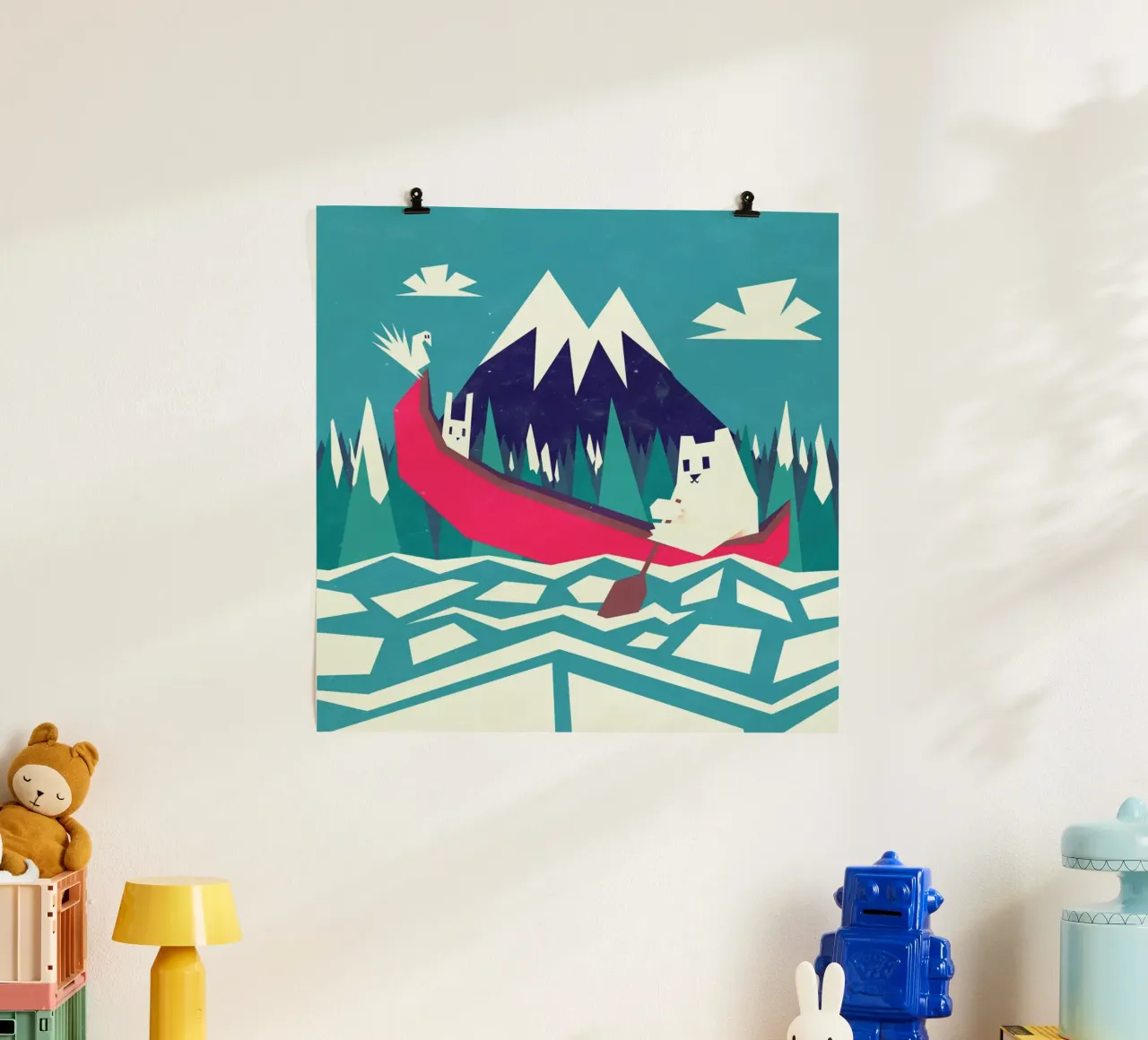 Yeti Canoe poster con telaio in plastica da Yetiland