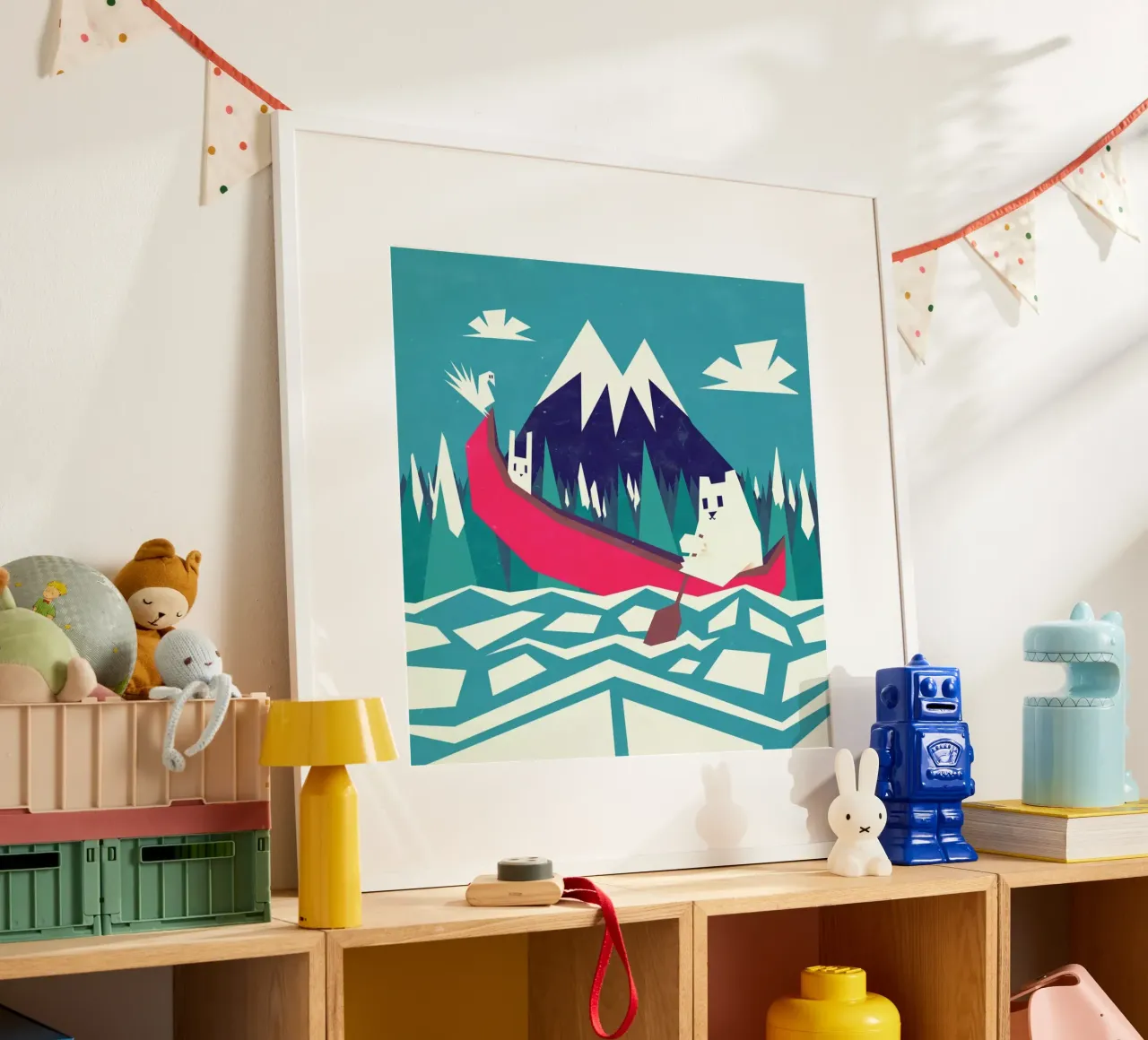 Yeti Canoe poster con telaio in plastica da Yetiland