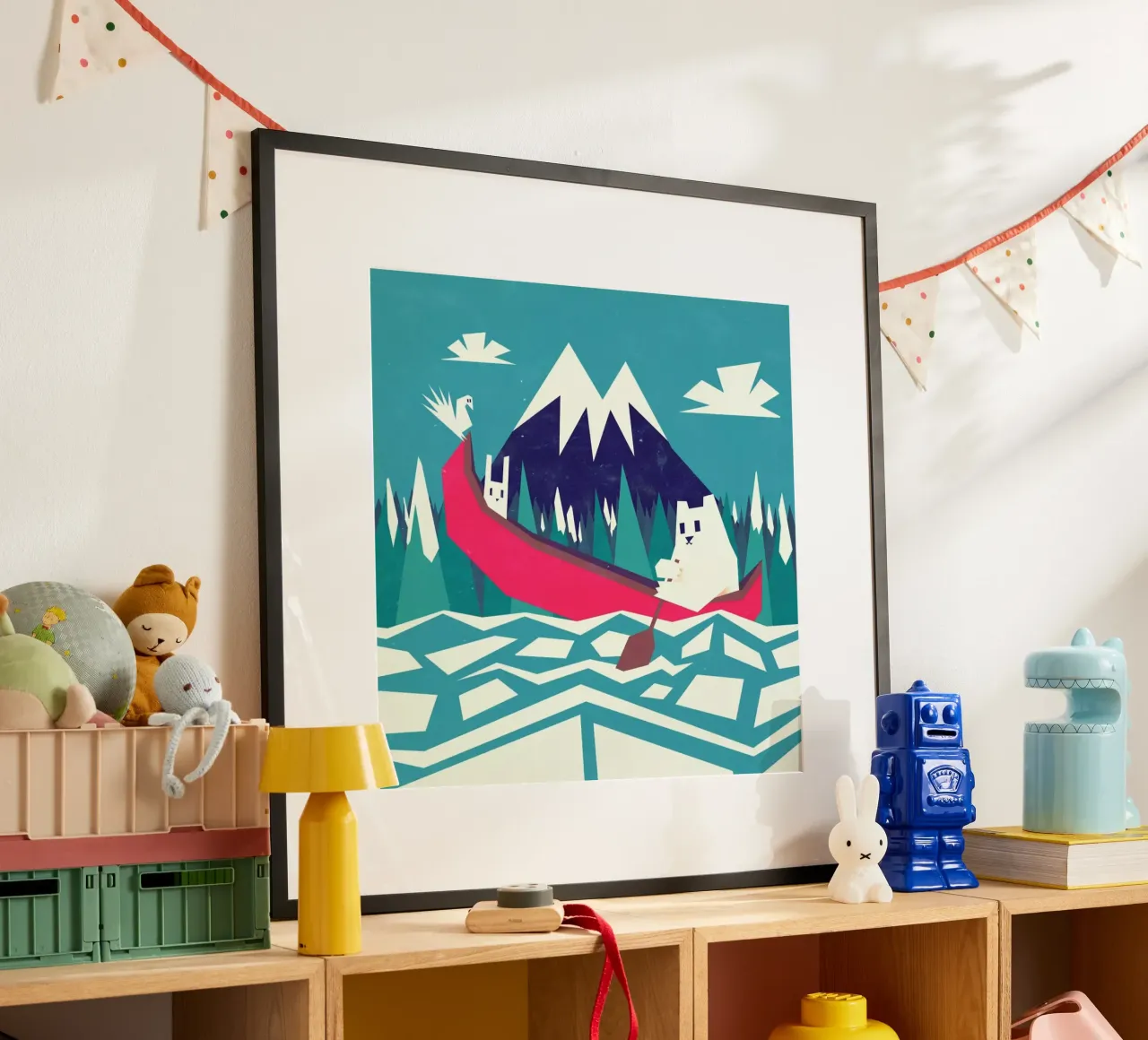 Yeti Canoe poster con telaio in plastica da Yetiland