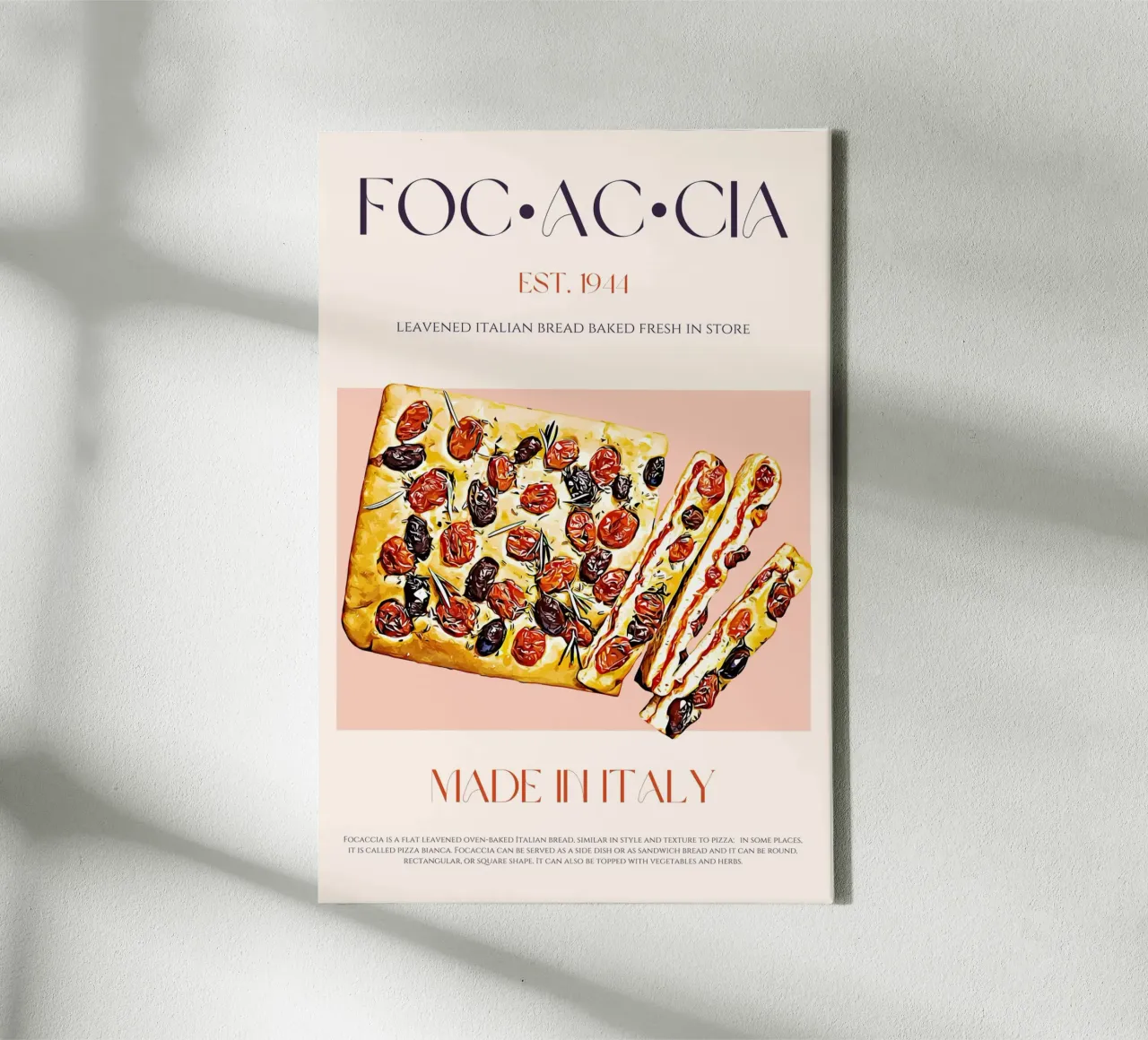 Focaccia Print tela da KOKRPrints