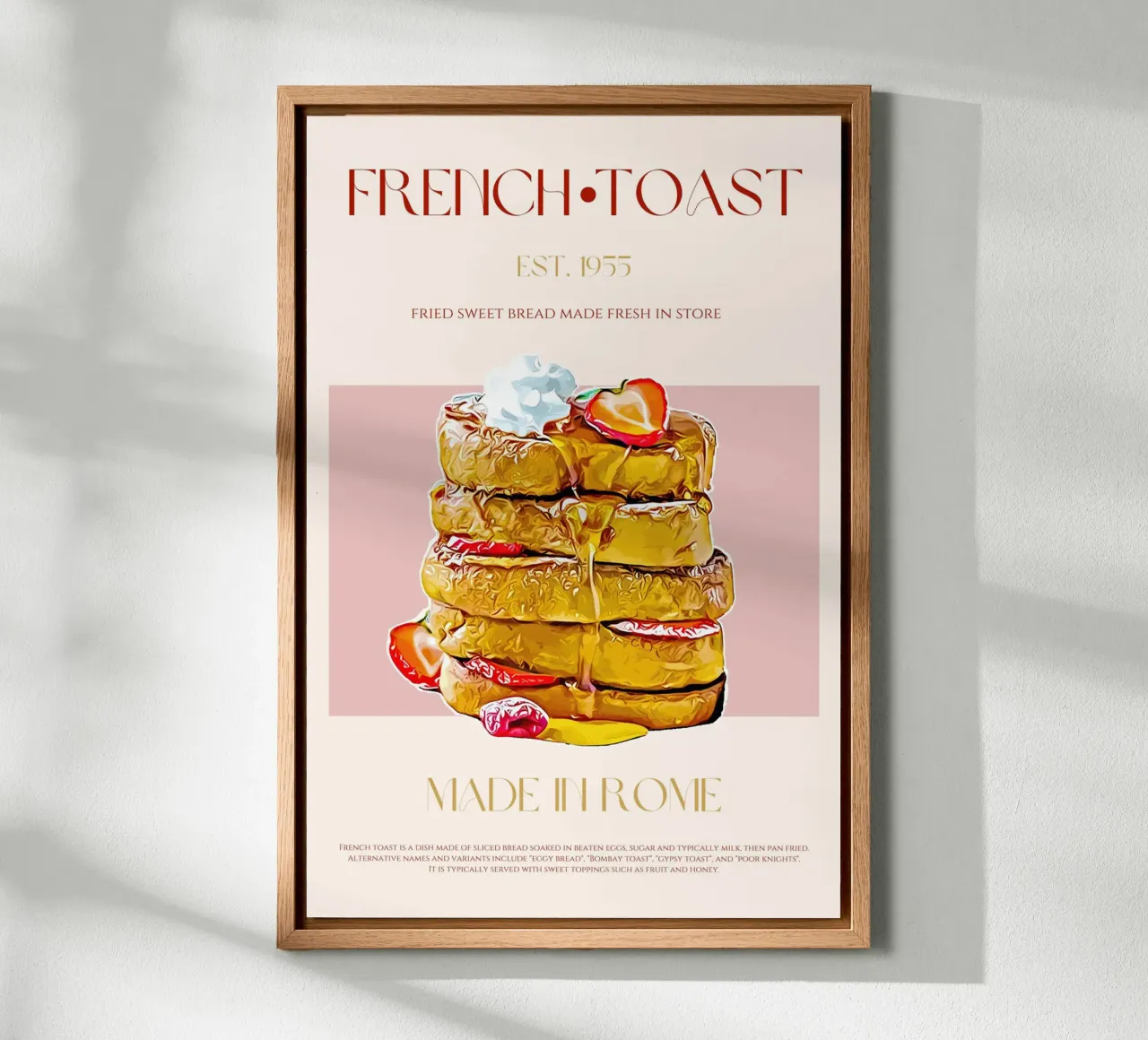 French Toast drucken Leinwand von KOKRPrints
