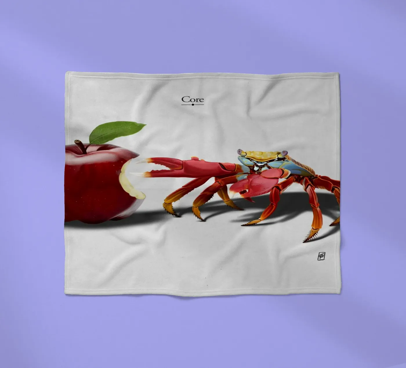 Core (Titled) Fleecedecke von Rob Art | Illustration