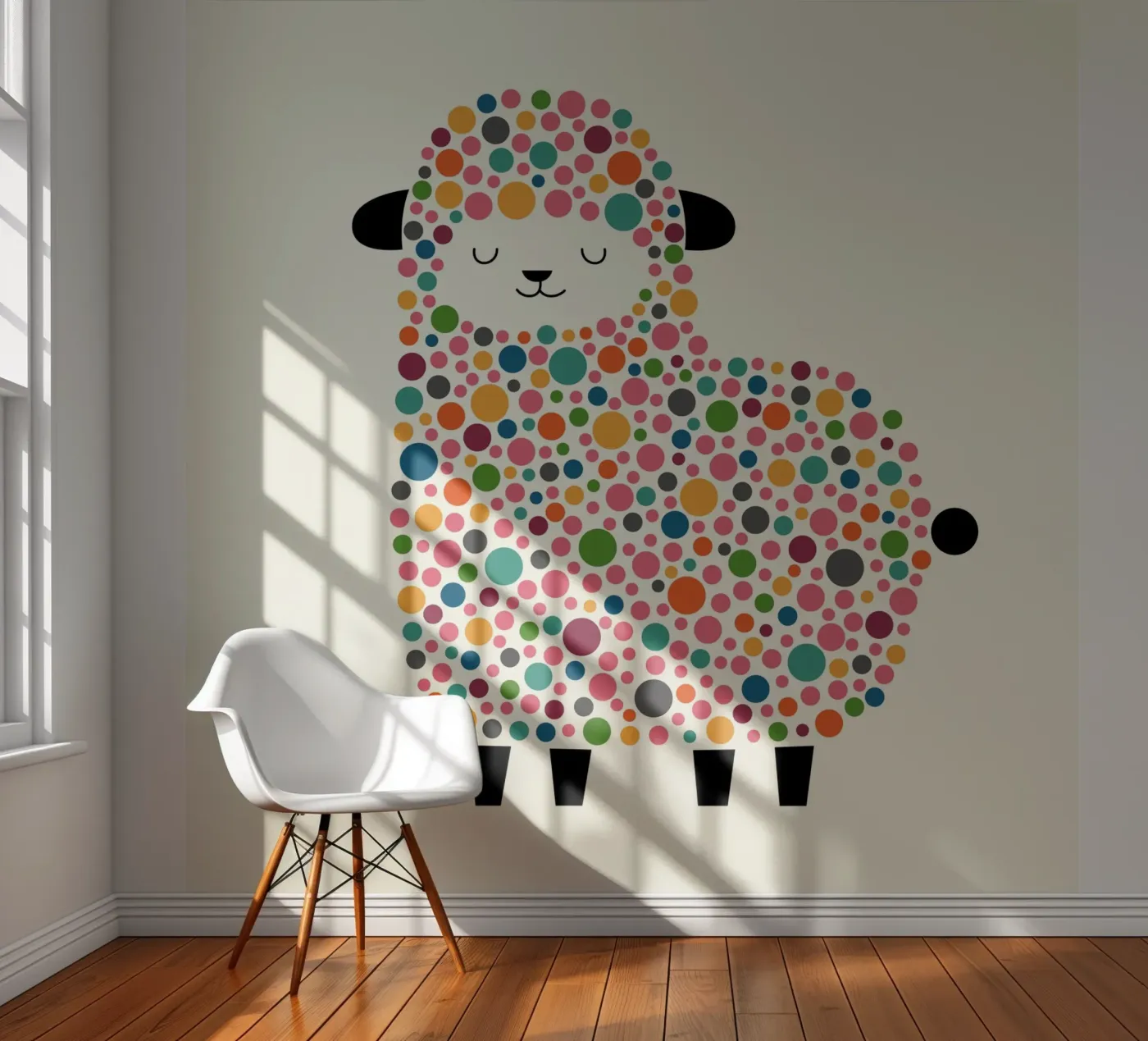 Bubble Sheep fotobehang van Andy Westface