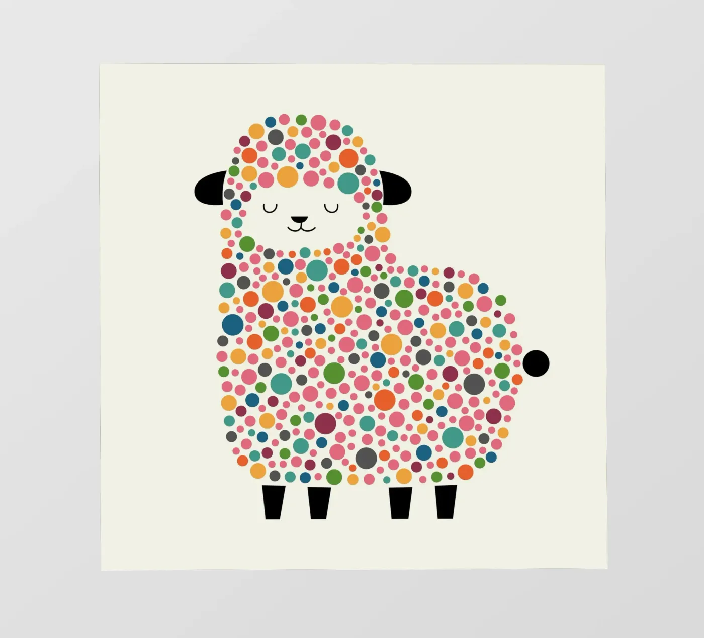 Bubble Sheep fotobehang van Andy Westface