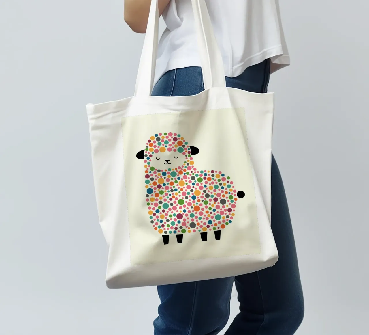 Bubble Sheep tote bag by Andy Westface