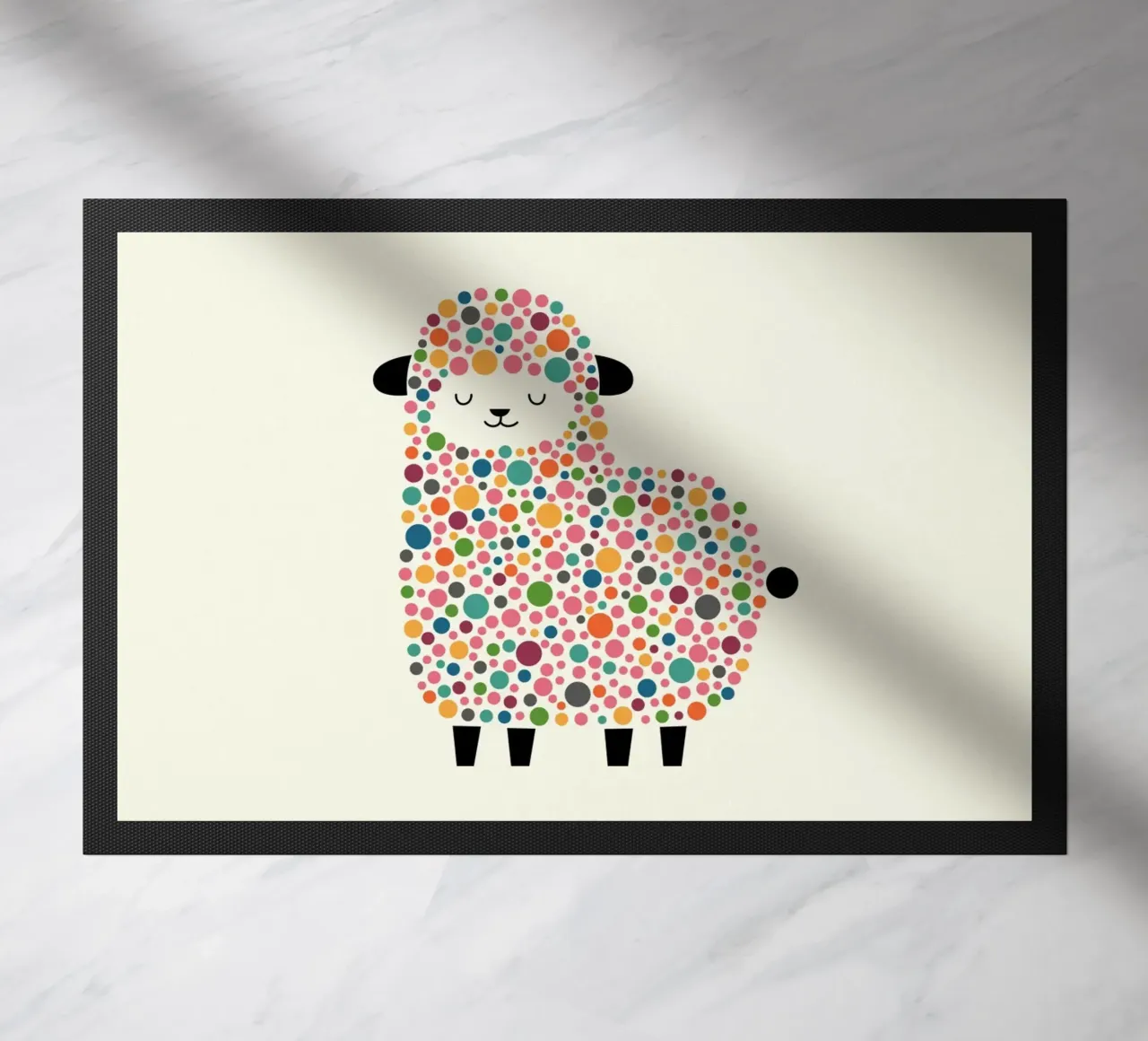 Bubble Sheep doormat by Andy Westface