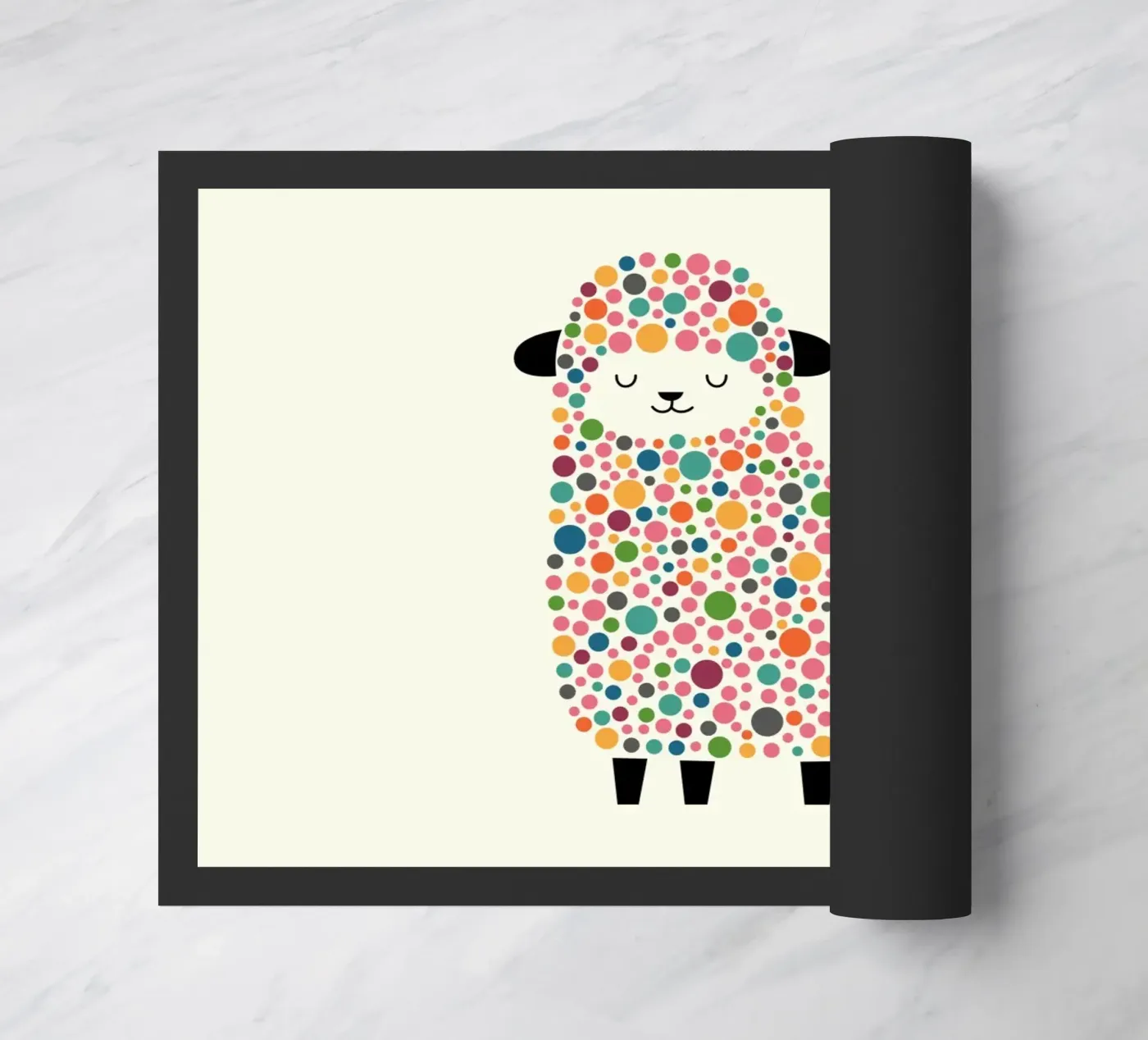 Bubble Sheep doormat by Andy Westface