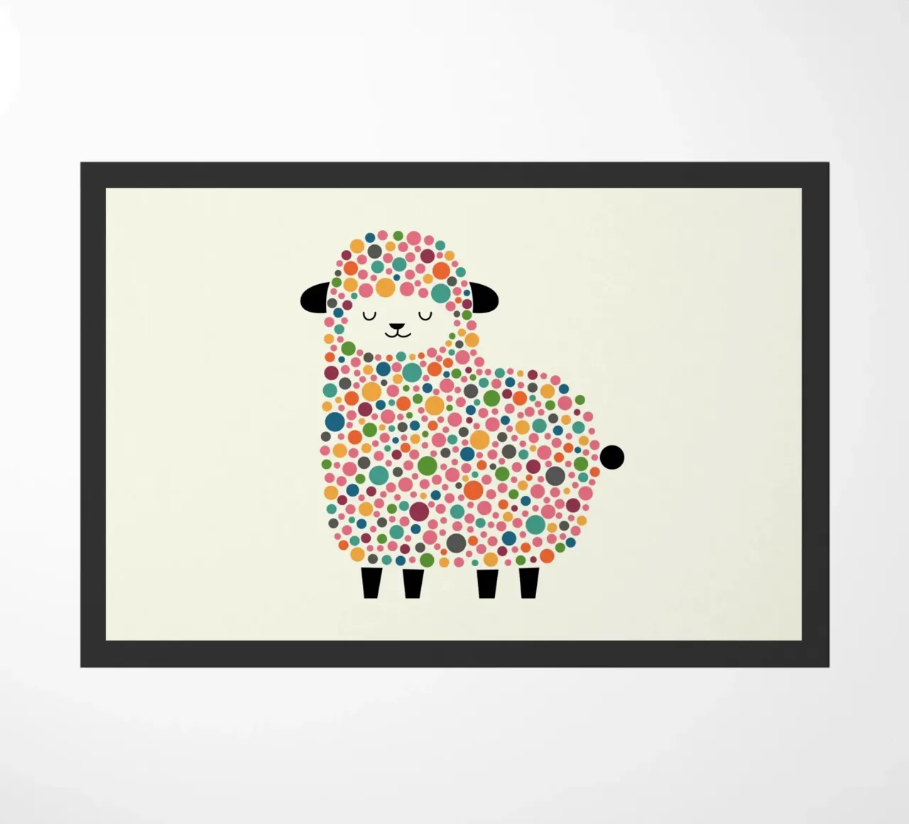 Bubble Sheep doormat by Andy Westface