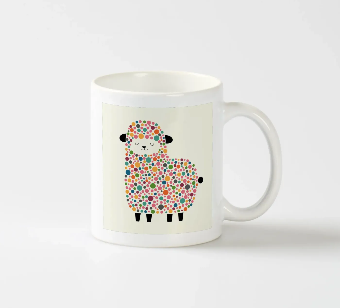 Bubble Sheep ceramic mug by Andy Westface