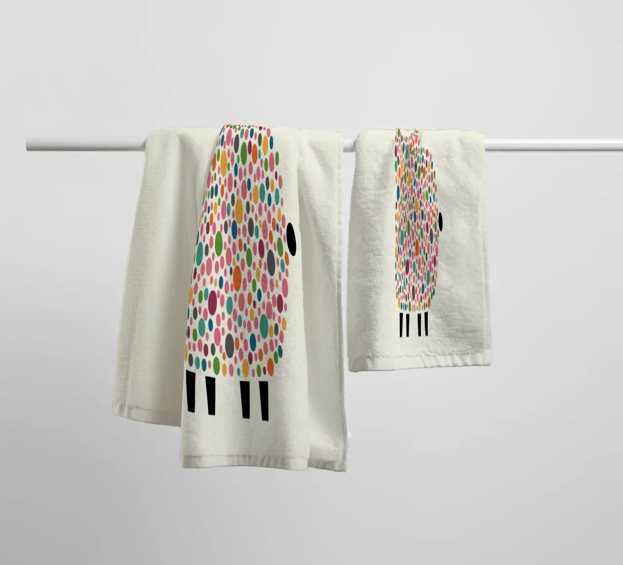 Bubble Sheep towel by Andy Westface