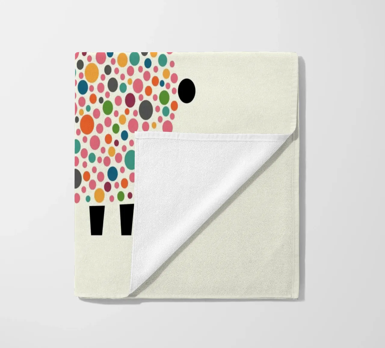 Bubble Sheep beach towel by Andy Westface