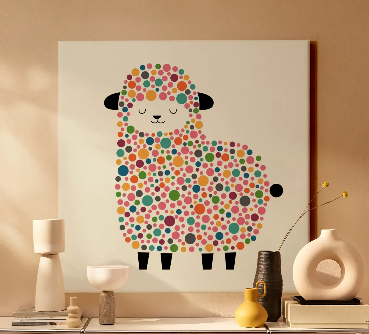 Pecora a bolle d'aria tela da Andy Westface