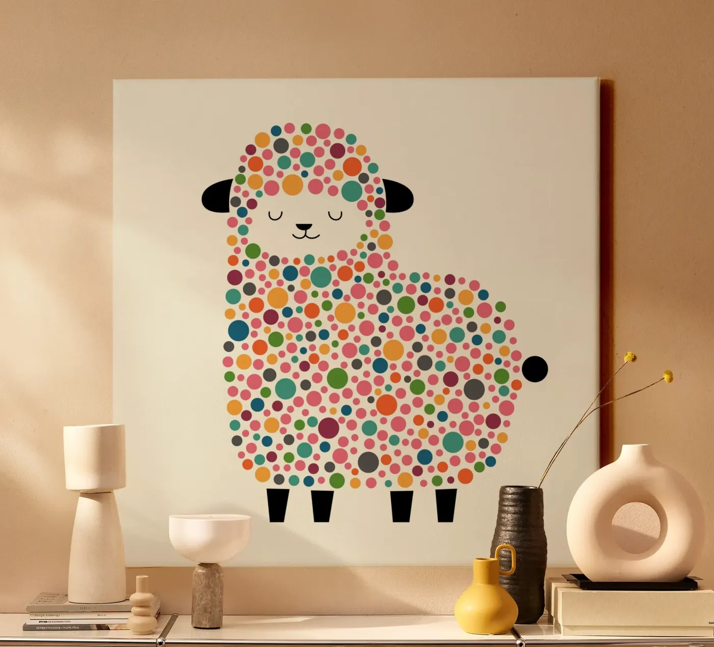 Pecora a bolle d'aria tela da Andy Westface