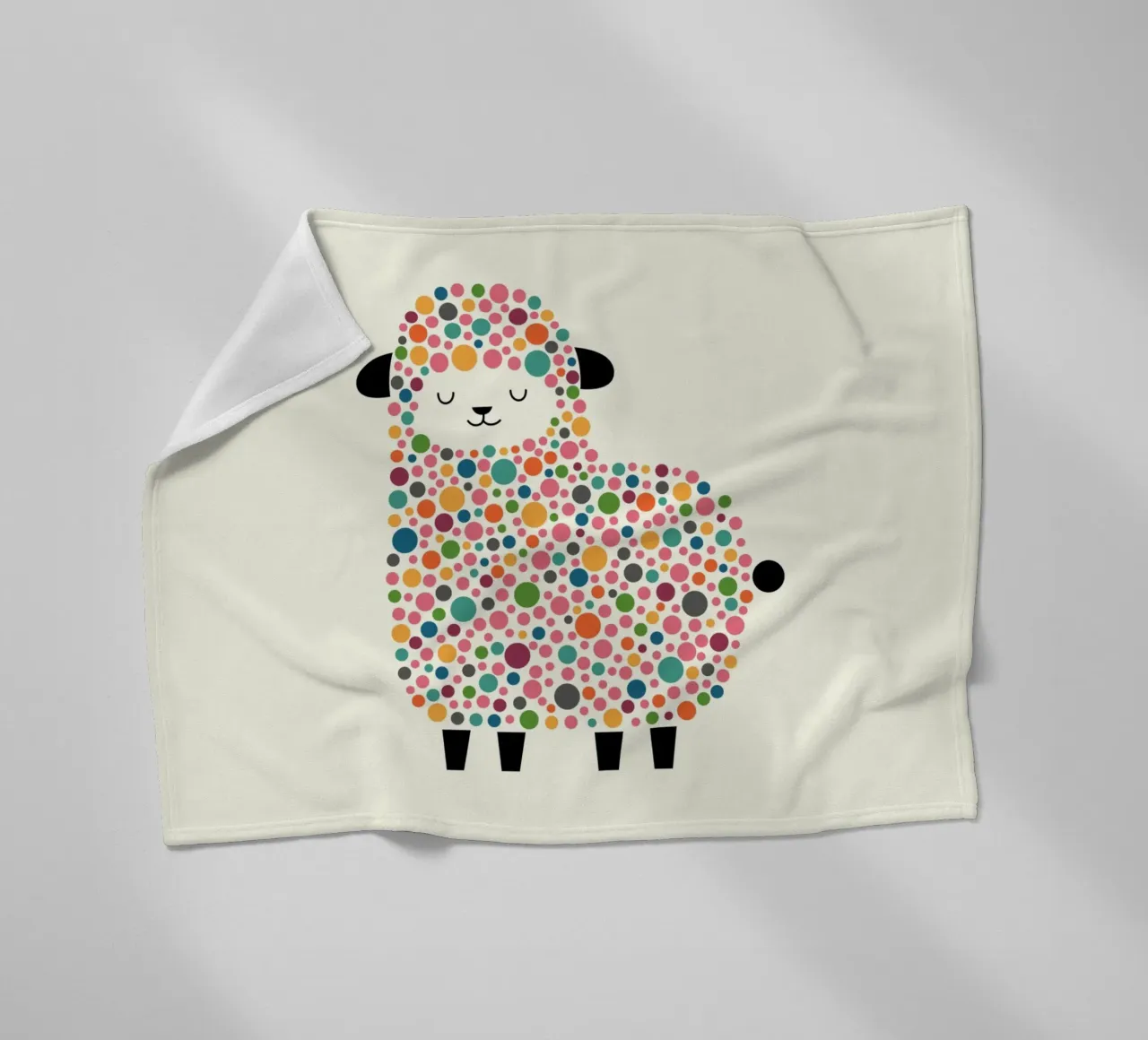 Seifenblasenschaf Fleecedecke von Andy Westface